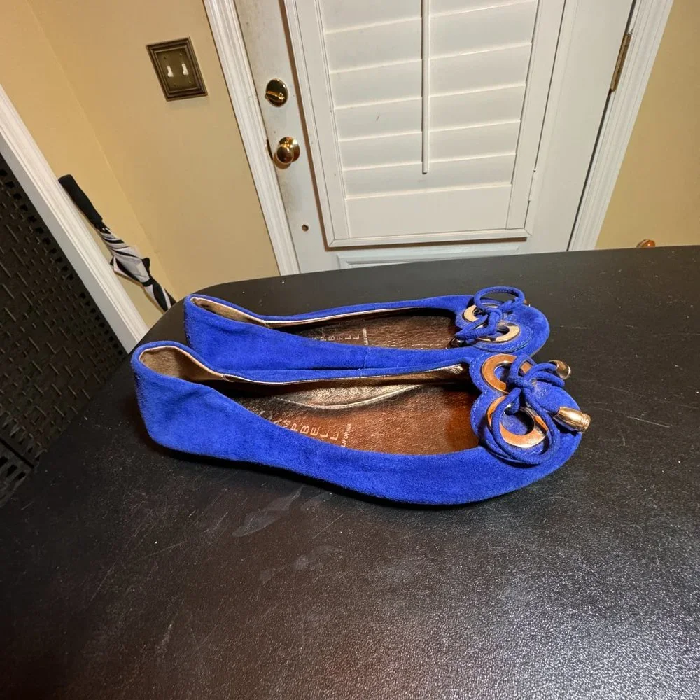 Jeffrey Campbell royal blue suede size 8  flats loafers